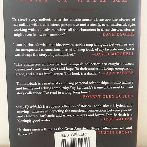 Stay Up With Me by Tom Barbash, short stories based on life, hardcover book - Picture 7 of 12